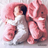 COUSSIN DOUX ÉLÉPHANT - GRANDE TAILLE 