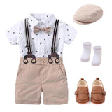 BOW OUTFIT HAT + ROMPERS - babiespace