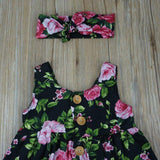 GIRL ROSE DRESS - babiespace