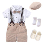 BOW OUTFIT HAT + ROMPERS - babiespace