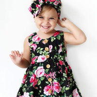 GIRL ROSE DRESS - babiespace