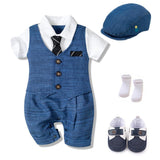 BLUE GENTELMAN FORMAL SUIT - babiespace