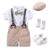 BOW OUTFIT HAT + ROMPERS - babiespace