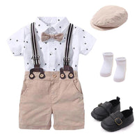 BOW OUTFIT HAT + ROMPERS - babiespace