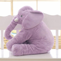 COUSSIN DOUX ÉLÉPHANT - GRANDE TAILLE 